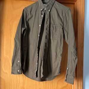 Lucky Brand Dark Brown Casual Button-Down Shirt